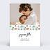 Carte de Noël Frise Pastel