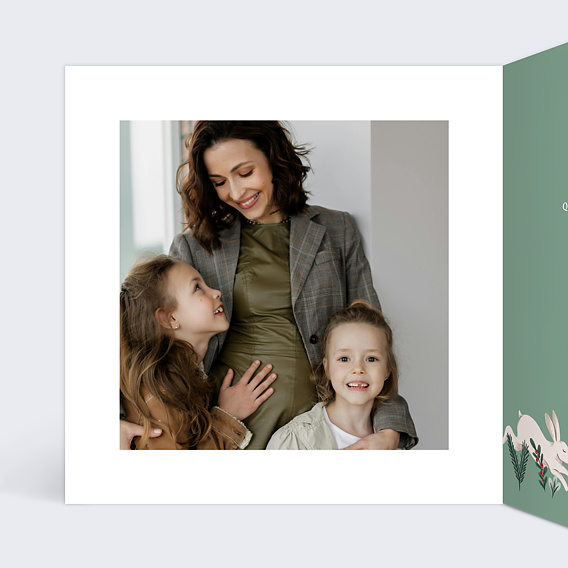 Carte de Noël Forêt enchantée Intérieur Gauche