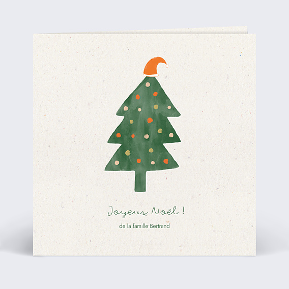 Carte de Noël Sapin Fantasque