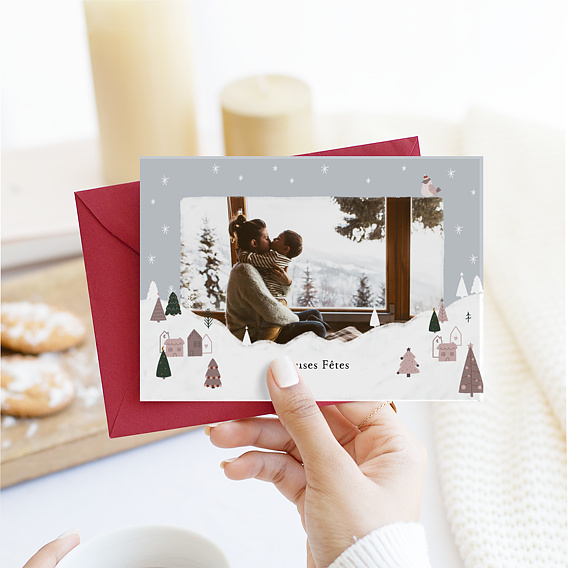 Carte de Noël Chalet