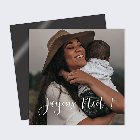 Carte de Noël Calligraphie Elegante