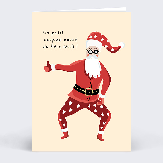 Carte de Noël Coup de Pouce Recto