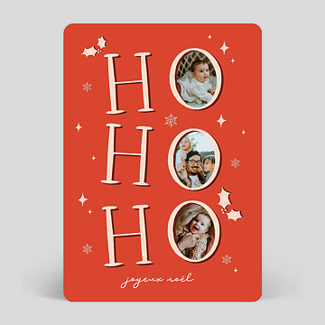 Carte de Noël  Ho Ho Ho