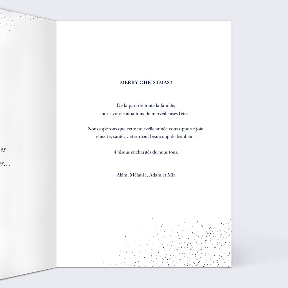 Carte de Noël Sous la neige