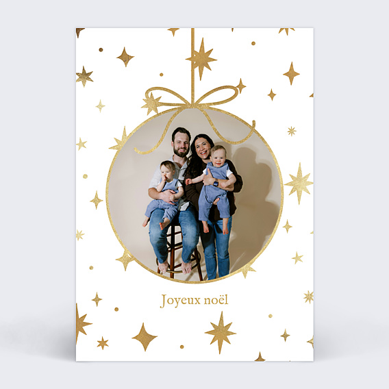 Carte de Noël Scintillant