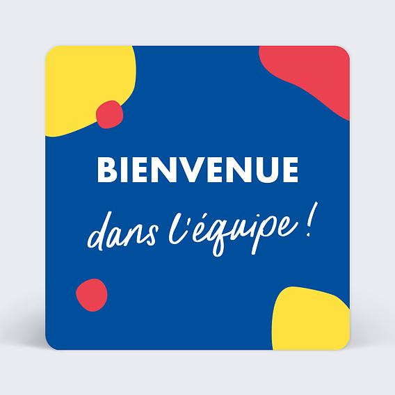 Carte de vie d'entreprise bienvenue