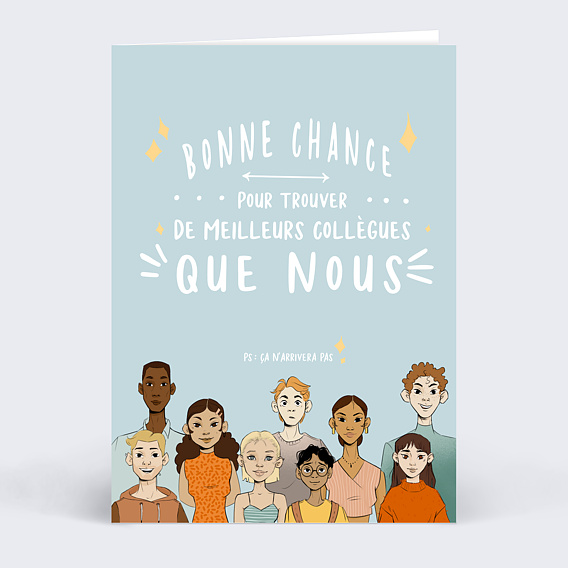 Carte de vie d'entreprise Bonne chance