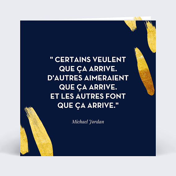 Carte de vie d'entreprise Citation Encouragements
