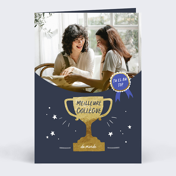 Carte de vie d'entreprise Meilleure Collègue