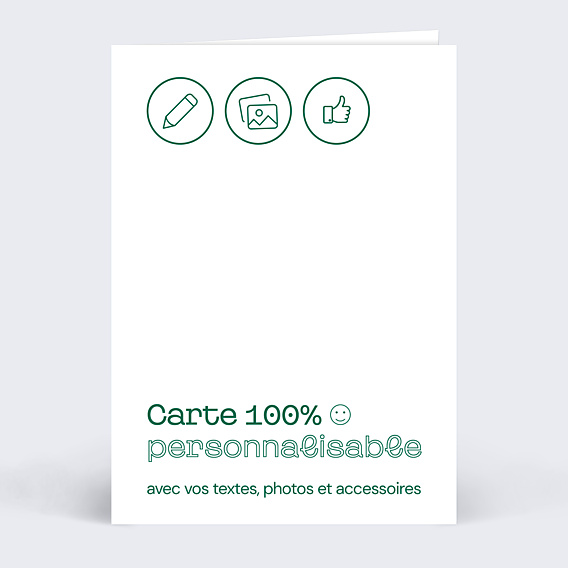 Carte de départ 100% personnalisable