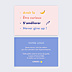 Carte de bienvenue Valeurs