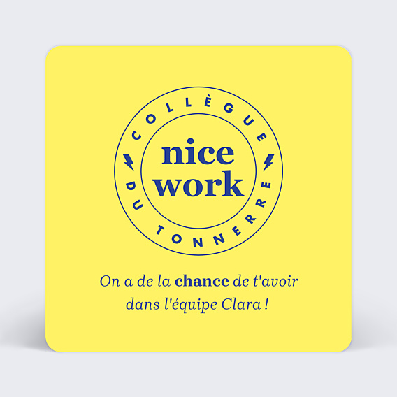Carte de bienvenue Motivation