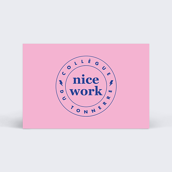 Carte de bienvenue Motivation Petit Format