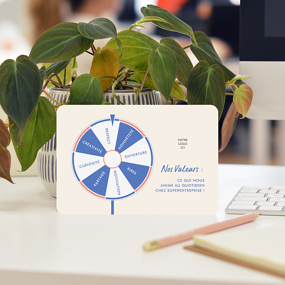 Carte de bienvenue Roue de Valeur Après 4
