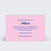 Carte de bienvenue Bicolore