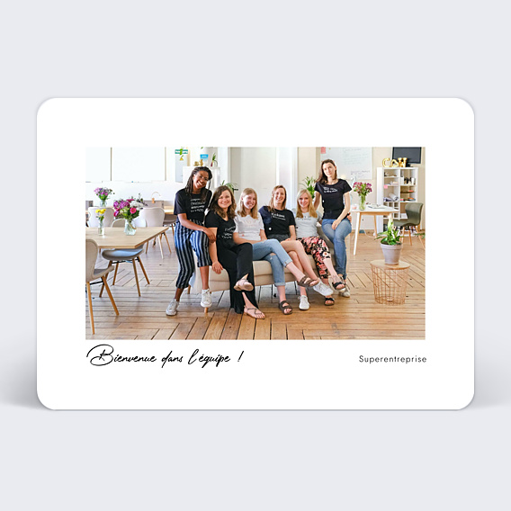 Carte de bienvenue Simple