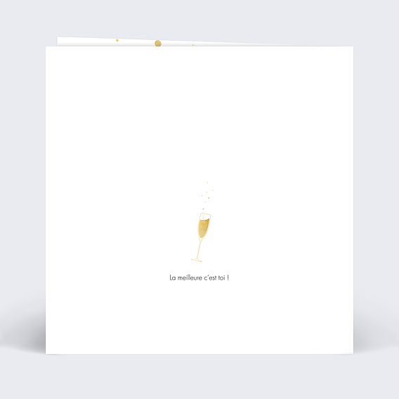 Carte de départ Champagne Verso