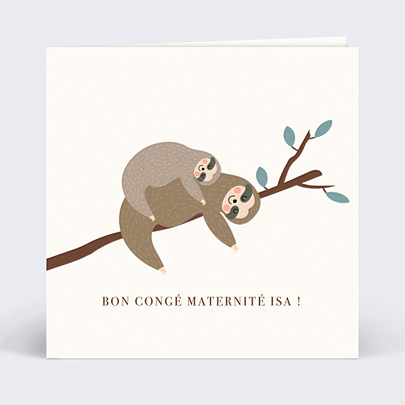 Carte de départ Congé Maternité