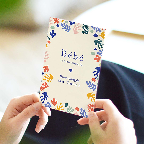 Carte de départ Attente Bébé Après 4