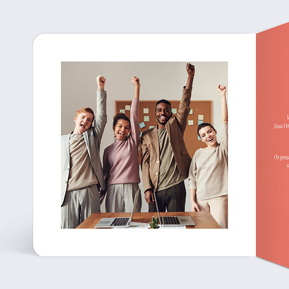 Carte bon rétablissement Courage Collègue Intérieur Gauche