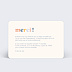 Carte de vie d'entreprise Au Revoir l’Équipe ! Verso
