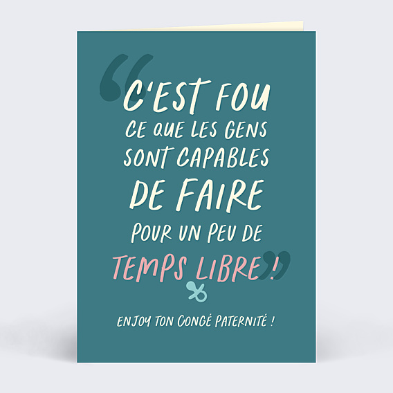Carte de départ Temps Libre