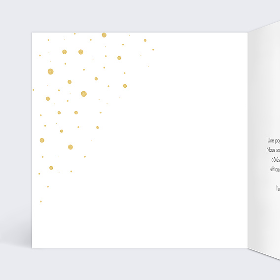 Carte de départ Champagne Intérieur Gauche