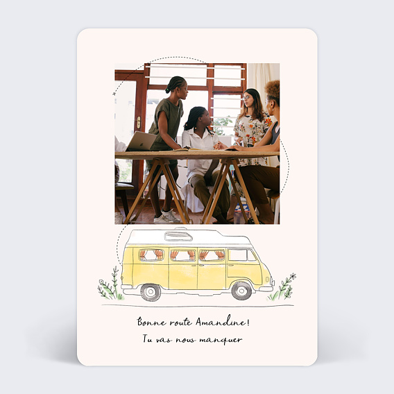 Carte de départ Van Après 1