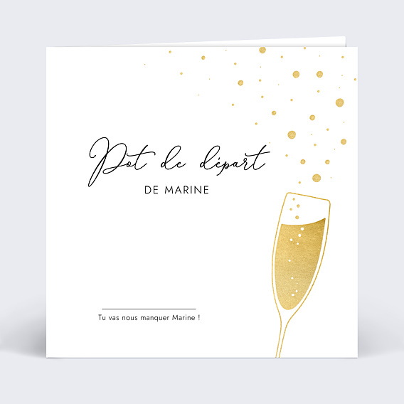 Carte de départ Champagne