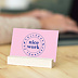 Carte de bienvenue Motivation Petit Format