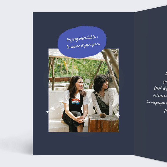 Carte de départ Meilleure Collègue Intérieur Gauche