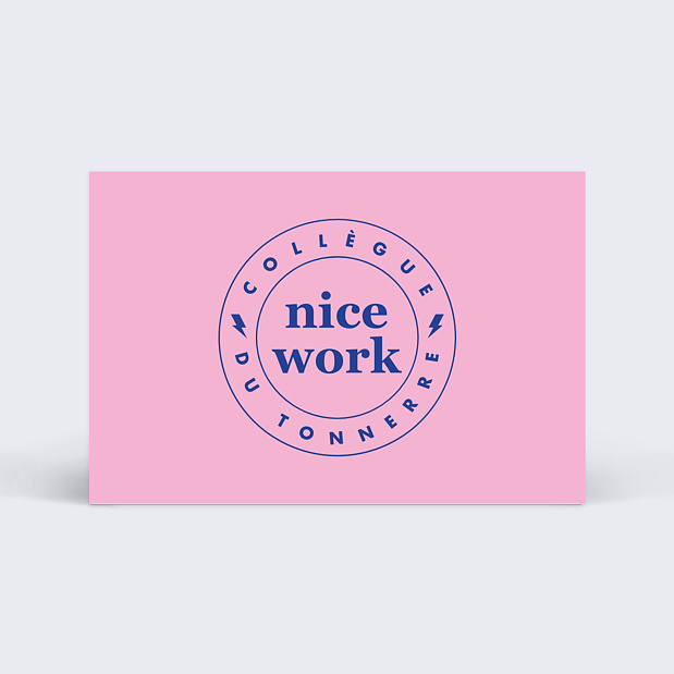 Carte de Vie d'Entreprise Motivation Petit Format Recto