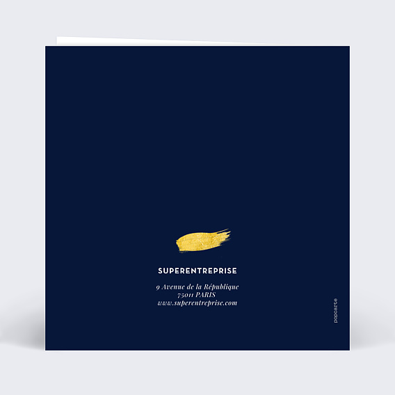 Carte de bienvenue Citation Encouragements Verso