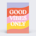 Carte de bienvenue Good Vibes