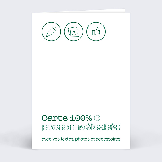 Carte de départ 100% personnalisable