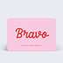 Carte de bienvenue Bravo Bicolore