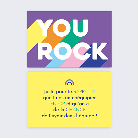 Carte de bienvenue Encouragements Petit Format
