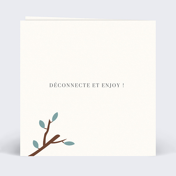 Carte de départ Congé Maternité Verso