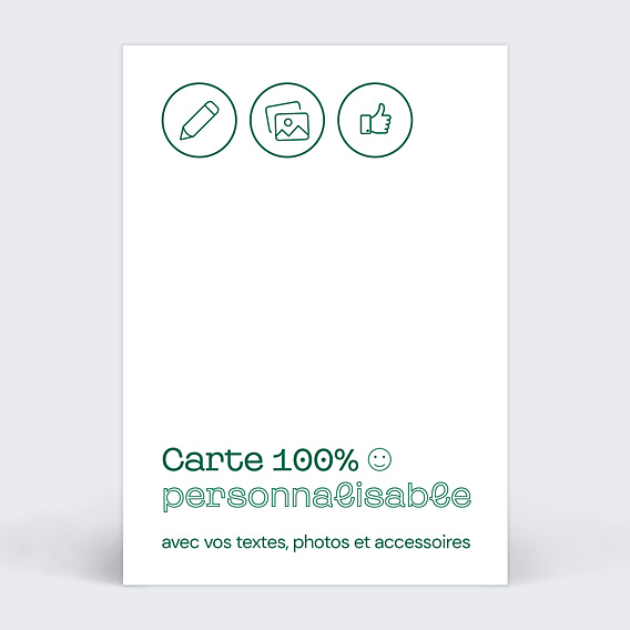 Carte de départ 100% personnalisable