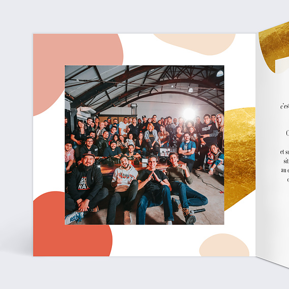 Carte de bienvenue Citation Motivation Intérieur Gauche