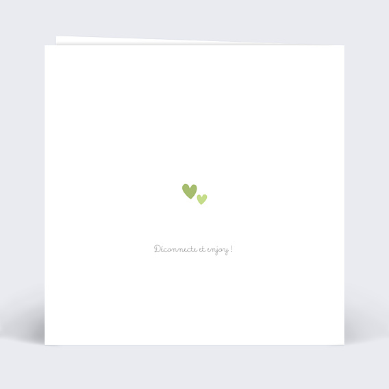 Carte de départ Congé Parental Verso