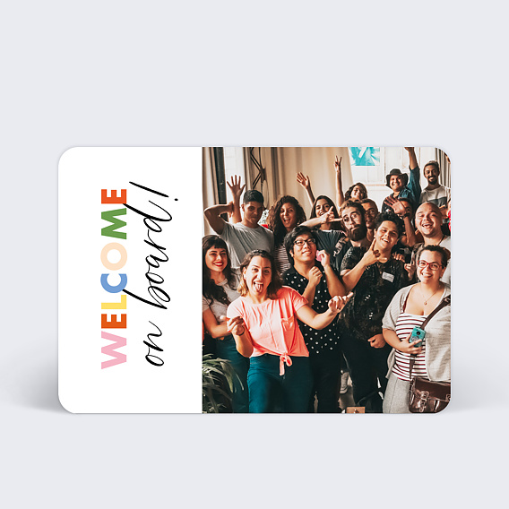 Carte de bienvenue Accueil Recto