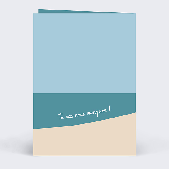 Carte de départ Retraite humoristique Verso