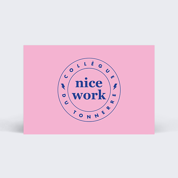 Carte de bienvenue Motivation Petit Format