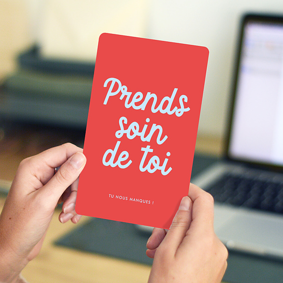 Carte de bon rétablissement Rétablissement Bicolore