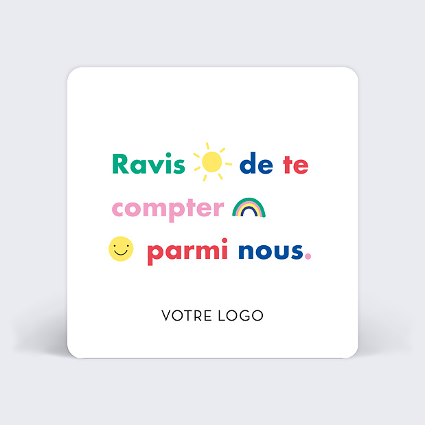 Carte de Vie d'Entreprise Bienvenue Verso