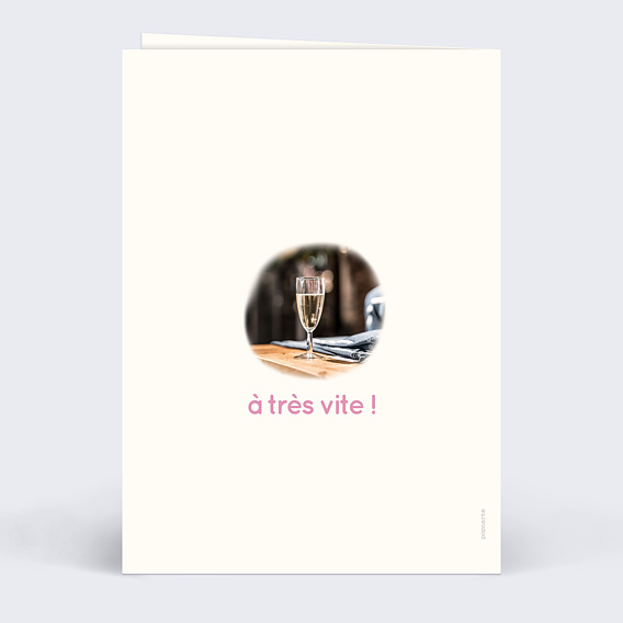 Carte de départ Livre Retraite Verso