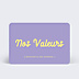 Carte de bienvenue Valeurs Bicolore