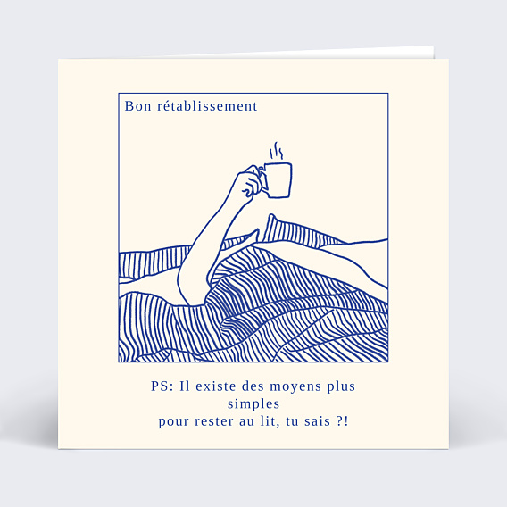 Carte de bon rétablissement Humoristique