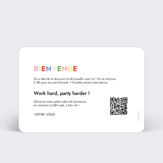 Carte de bienvenue Accueil